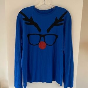 Mountain Ridge RUDOLPH the red nose reindeer UGLY CHRISTMAS glasses sparkle M